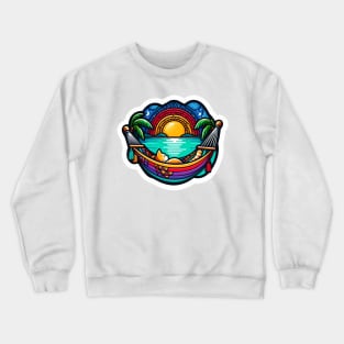 beach cat teeshirt Crewneck Sweatshirt